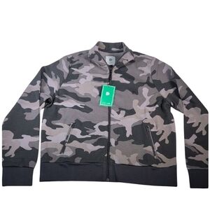 Flint Park Court Jacket in Black Camo